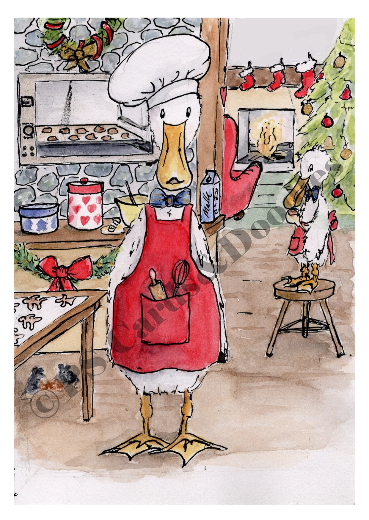 Mr. Duck in Kitchen